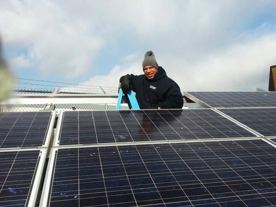 Solar panels installed on a residential roof, showcasing Marileeceo's professional solar installation services